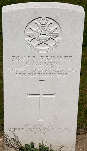 Private A. Naven grave