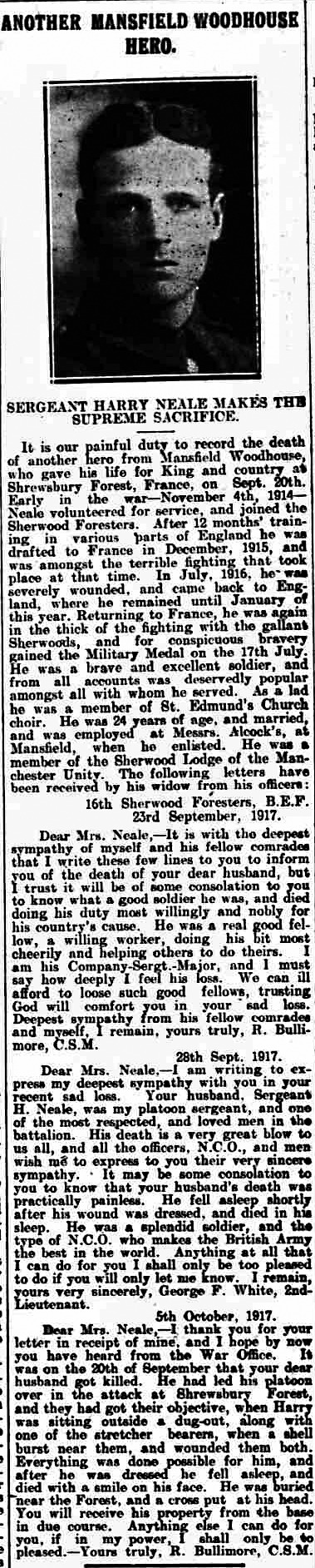 Sergeant Harry Neale article