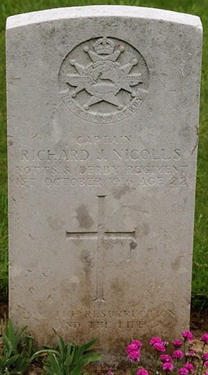 Captain Richard Jefferys Nicolls grave
