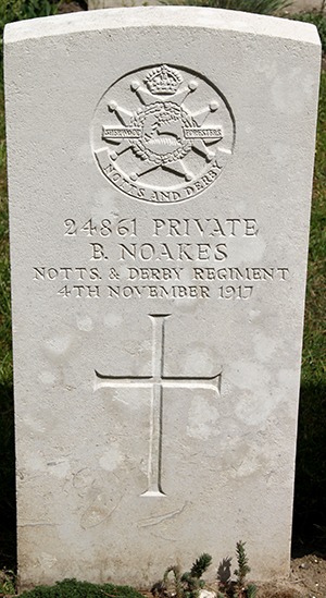 Private B. Noakes grave