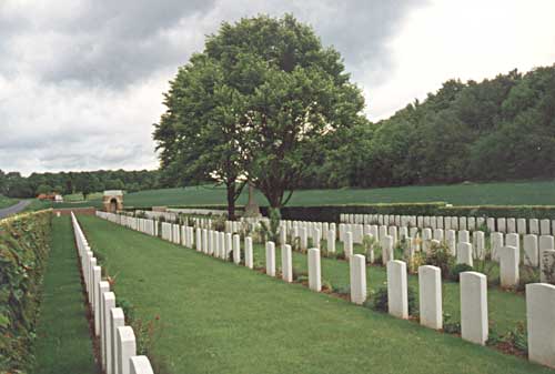 Norfolk Cemetery, Becordel-Becourt, France.
