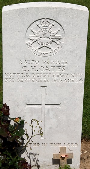 Private C. H. Oates grave