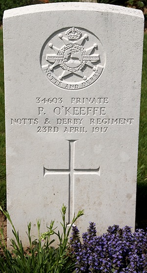 Private P. O'Keeffe grave