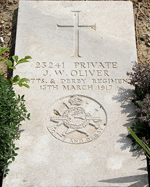 Private J. W. Oliver Grave