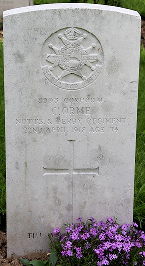 Corporal C. Orme grave