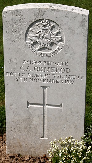 Private C. A. Ormerod grave