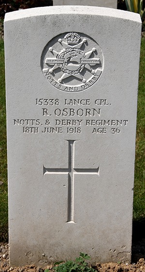 Lance Corporal Robert Osborn grave