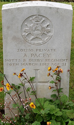Private A. Pacey grave
