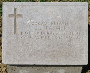 Private Samuel James Palmer