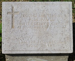 Second Lieutenant Frederick Major Paull