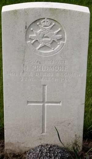 Private H. Pridmore