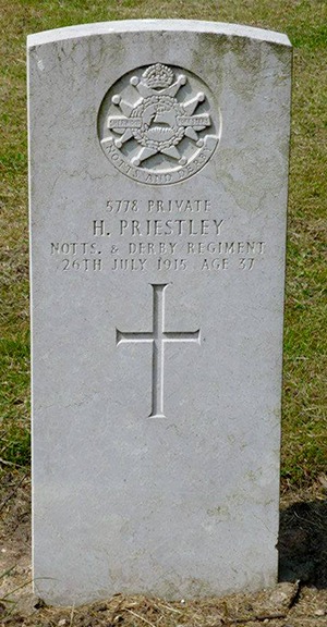 Private Harry Priestley grave