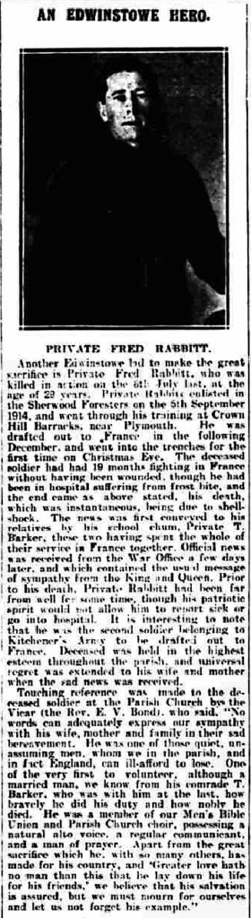 Private Fred Rabbitt