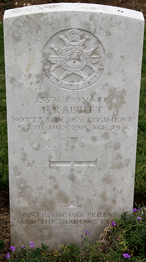 Private Fred Rabbitt