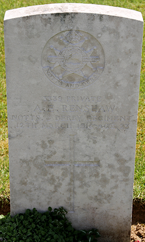 Private Albert Edward Renshaw