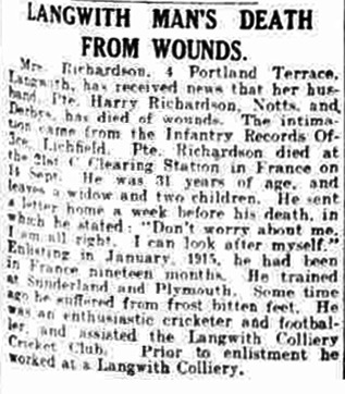 Private Harry Richardson