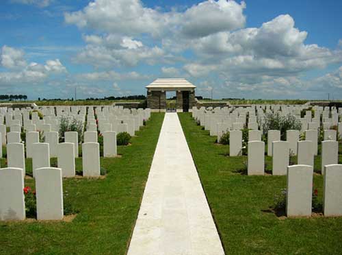 Roye New British Cemetery, France.