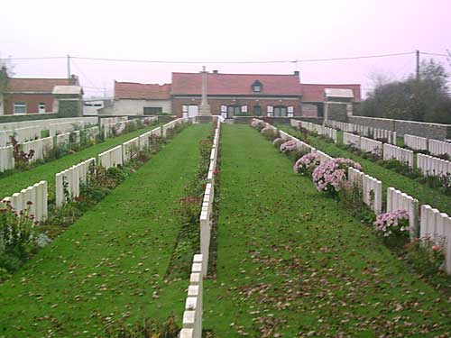 Rue-David Military Cemetery, Fleurbaix, France.