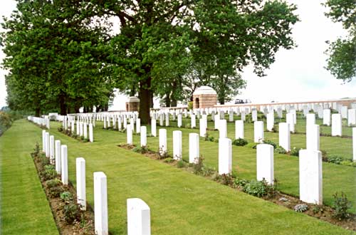 Sucrerie Military Cemetery, Colincamps, France.