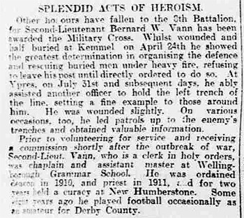 Lieutenant Colonel Bernard William Vann