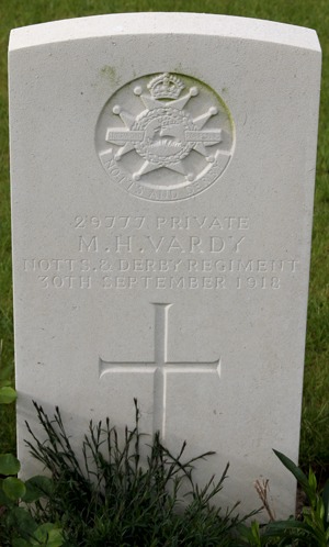 Private M. H.Vardy grave