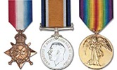 British 15 Star, British War and Victory Medal